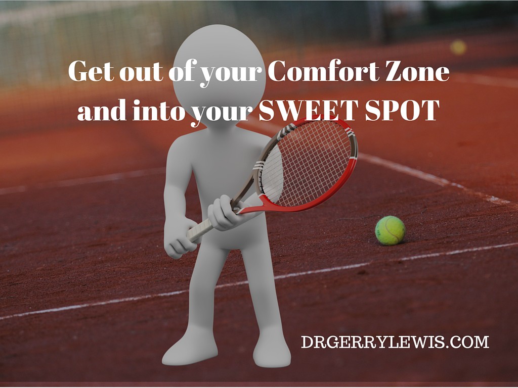 Get our of your Comfort Zoneand into your SWEET SPOT(1)
