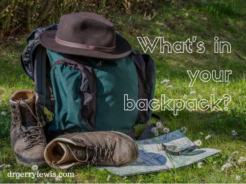 What's in your backpack? - Dr. Gerry Lewis